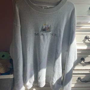 Oversized Maine Tourist Sweatshirt